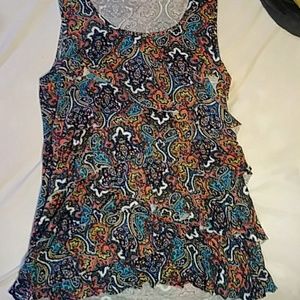 Colorful layed tank top
